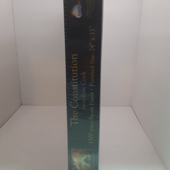 New SunsOut The Constitution Evie Cook 1500 Piece Jigsaw Puzzle‎ 24" × 33" - Picture 10 of 10